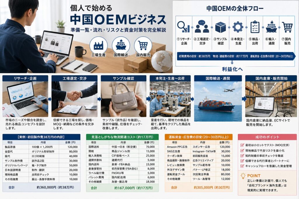 OEMビジネス準備一覧・流れ・リスク