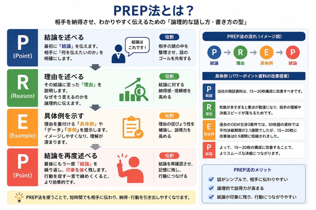PREP法を図解で説明