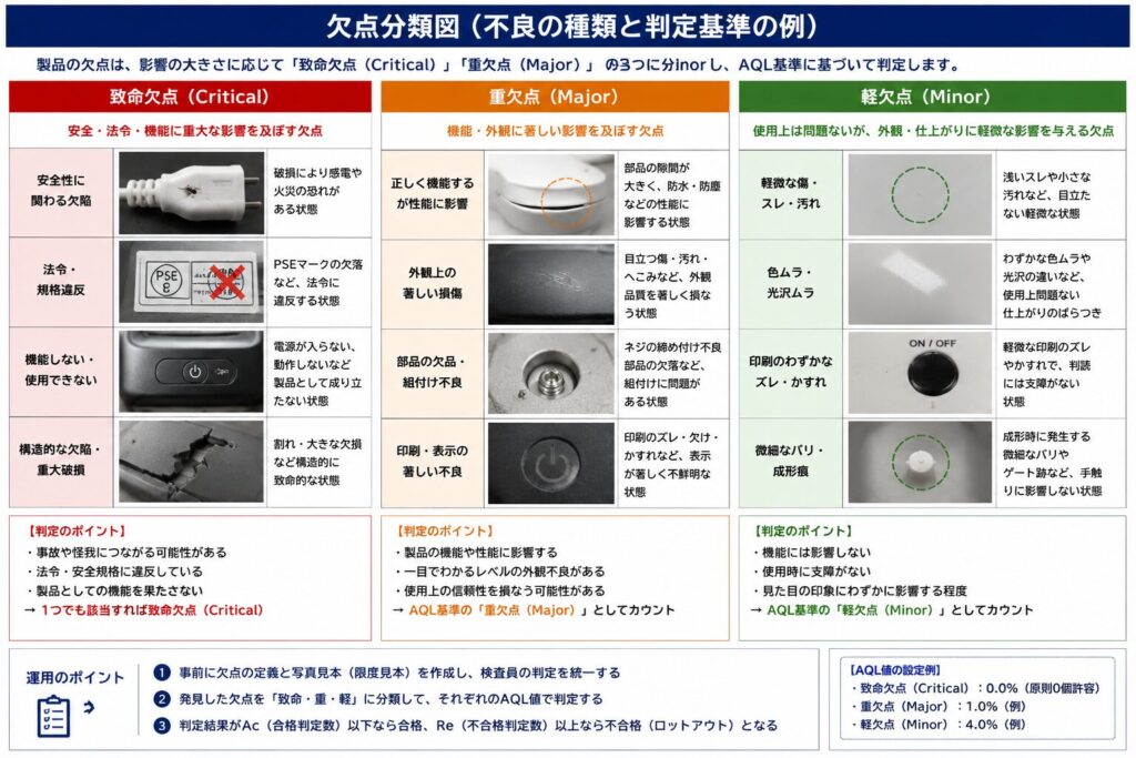 欠点分類図