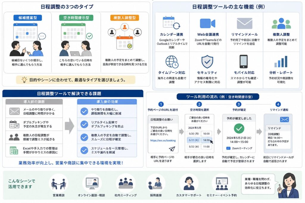 日程調整ツールとは何か？の説明画像