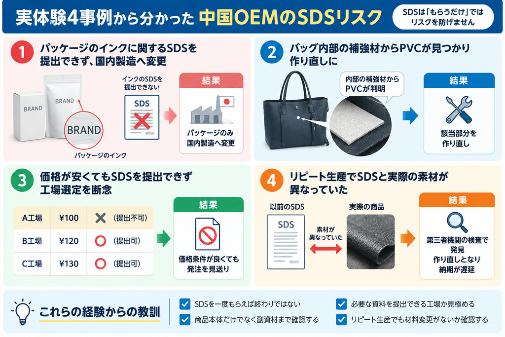 中国OEMのSDSリスクについての図解